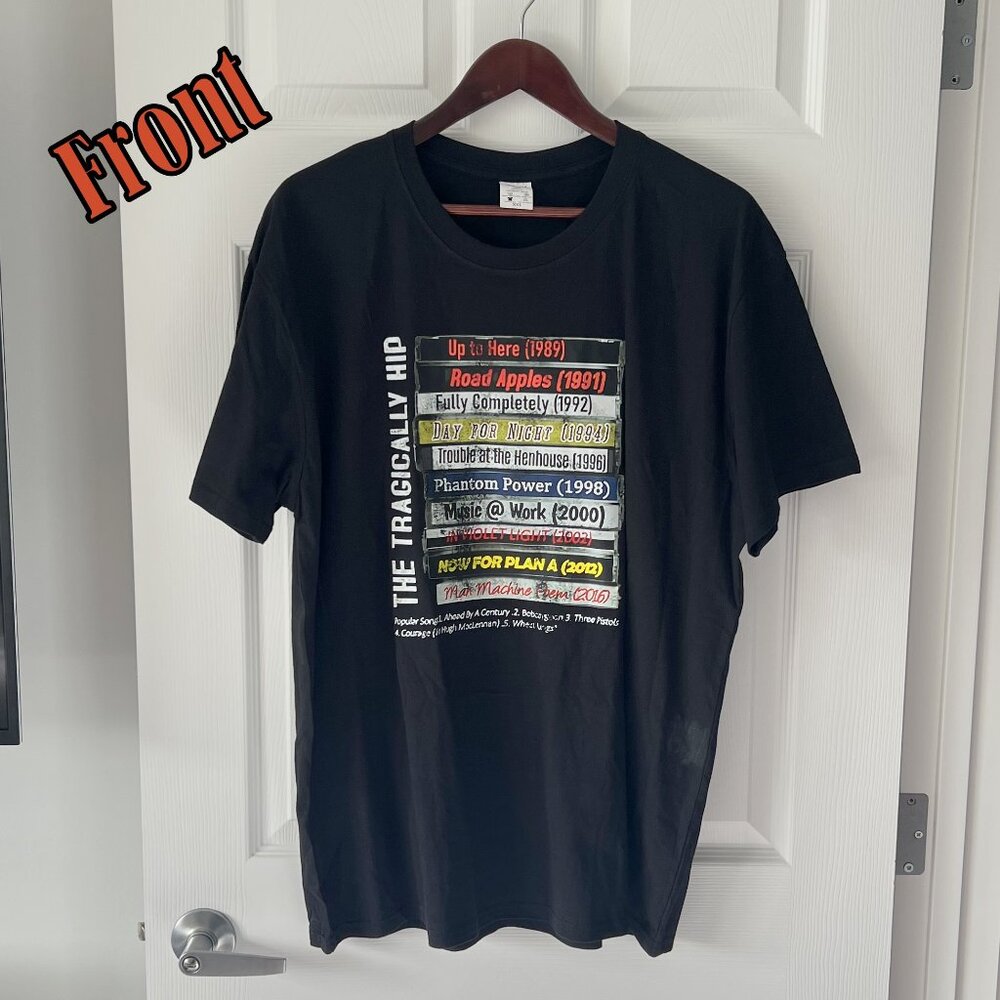 Brand New The Tragically Hip 'Celebrating 10 Albums' Size XXL T-Shirt!